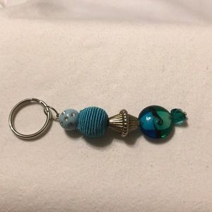 Rocycle beaded keychain